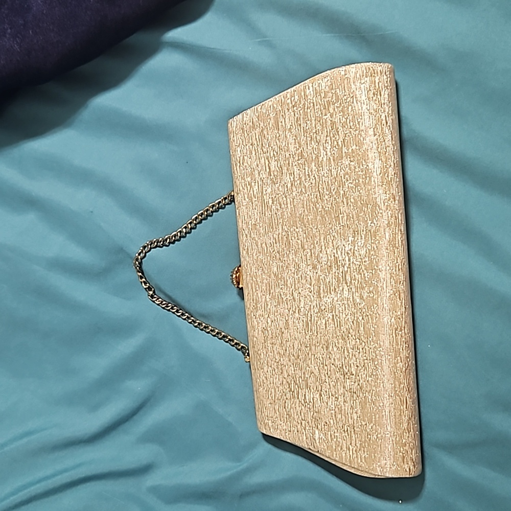Vintage gold clutch